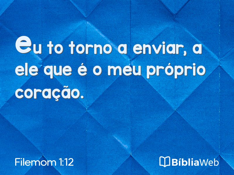 Filemom 1:12 em imagem para compartilhar