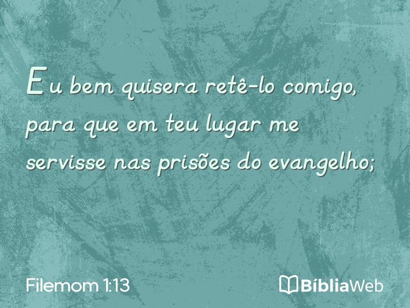 Filemom 1:13 em imagem para compartilhar