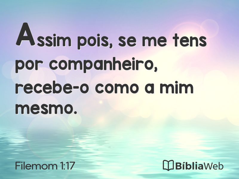 Filemom 1:17 em imagem para compartilhar