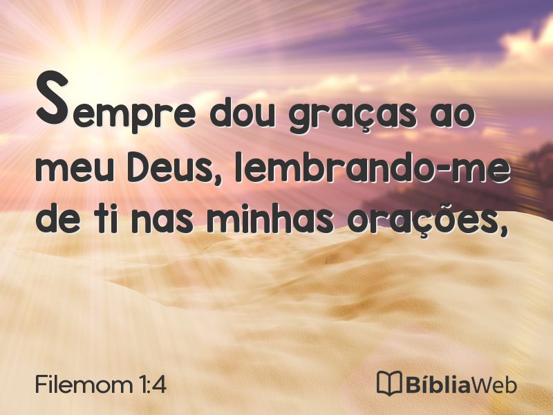 Filemom 1:4 em imagem para compartilhar