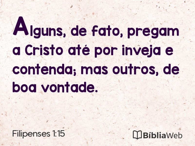 Filipenses 1:15 em imagem para compartilhar