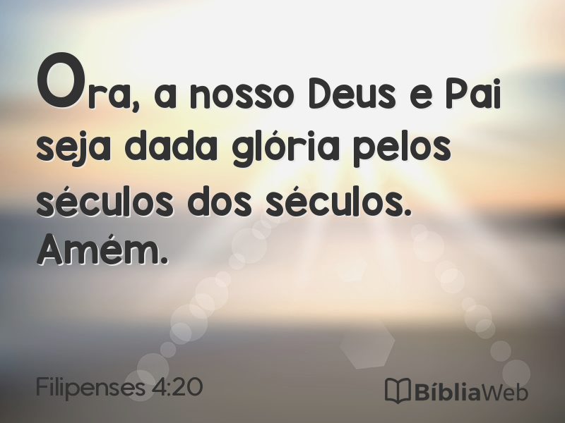 Filipenses 4:20 em imagem para compartilhar