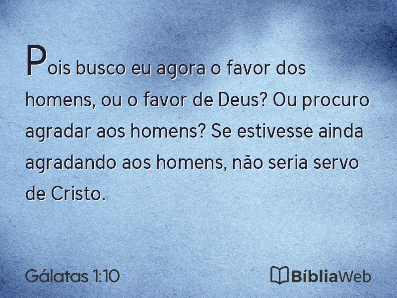 Gálatas 1:10 em imagem para compartilhar