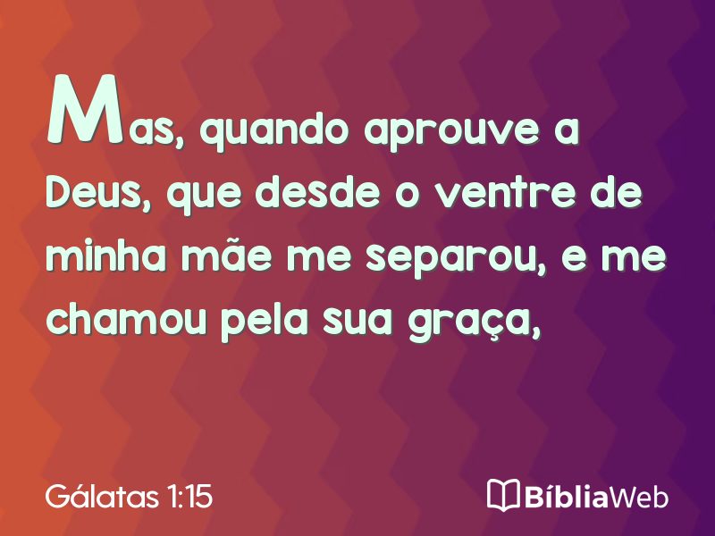 Gálatas 1:15 em imagem para compartilhar