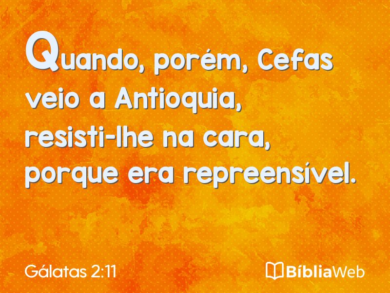 Gálatas 2:11 em imagem para compartilhar