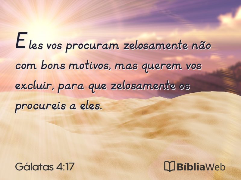 Gálatas 4:17 em imagem para compartilhar