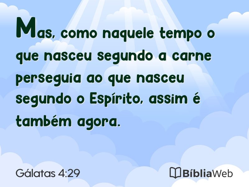 Gálatas 4:29 em imagem para compartilhar