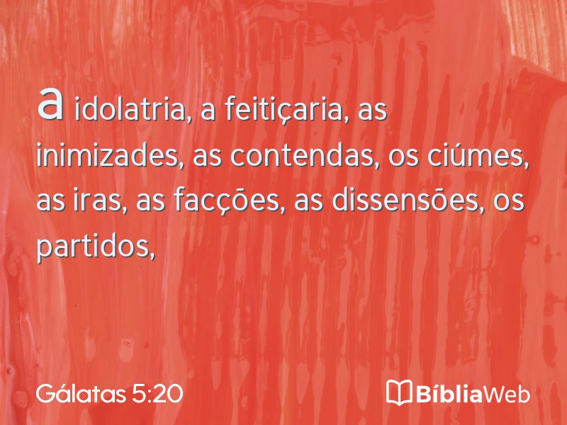Gálatas 5:20 em imagem para compartilhar