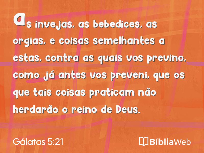 Gálatas 5:21 em imagem para compartilhar