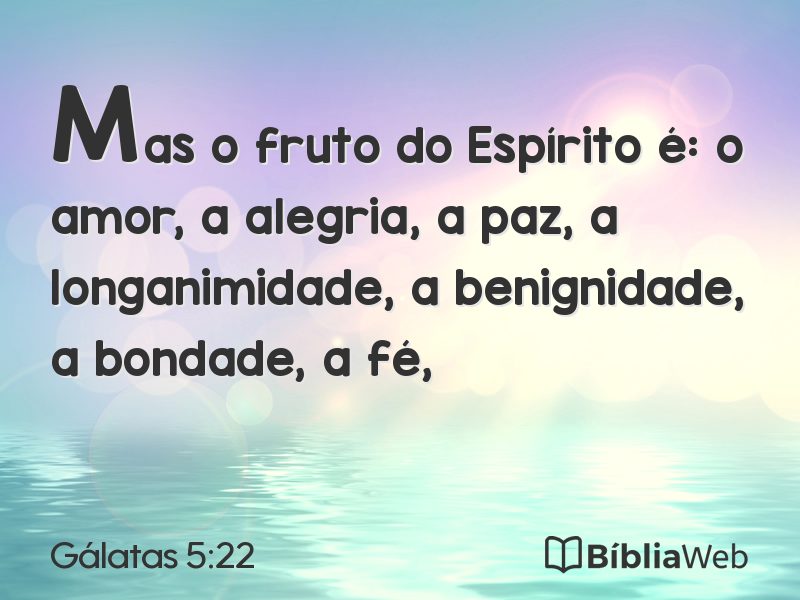 Gálatas 5:22 em imagem para compartilhar