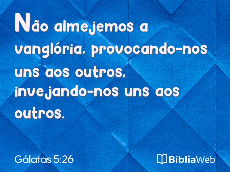 Gálatas 5:26 em imagem para compartilhar