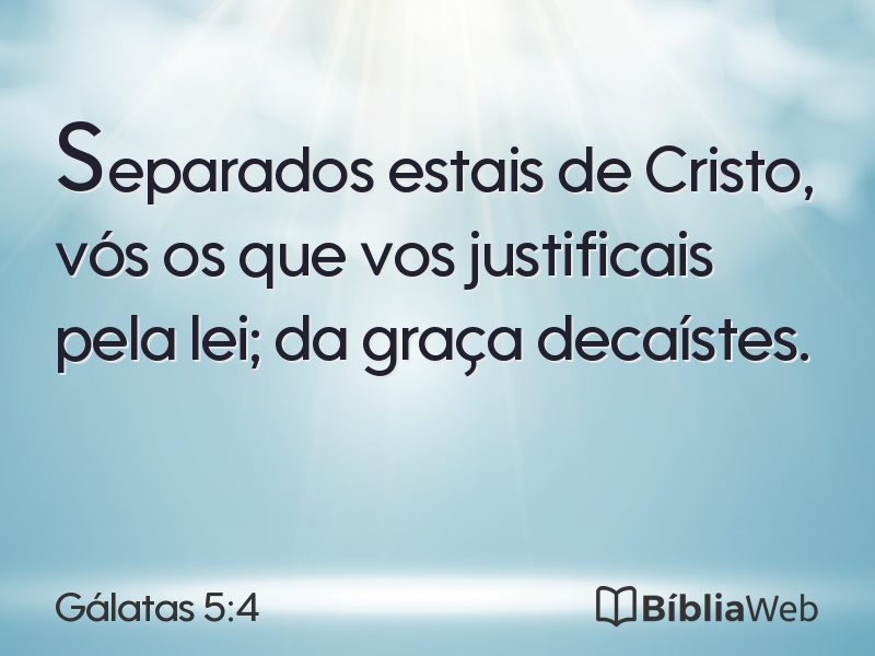 Gálatas 5:4 em imagem para compartilhar