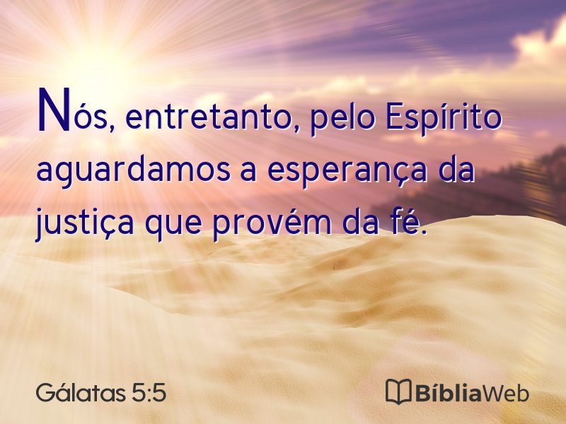 Gálatas 5:5 em imagem para compartilhar