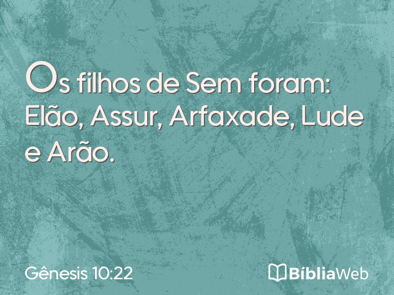 Gênesis 10:22 em imagem para compartilhar