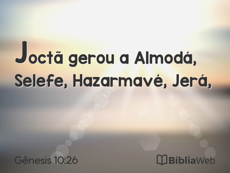Gênesis 10:26 em imagem para compartilhar