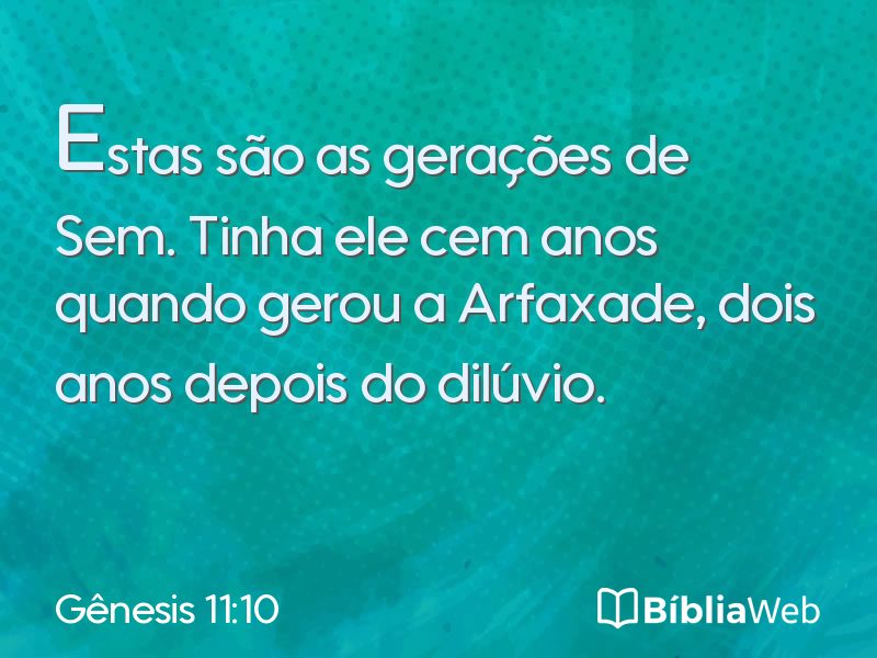 Gênesis 11:10 em imagem para compartilhar
