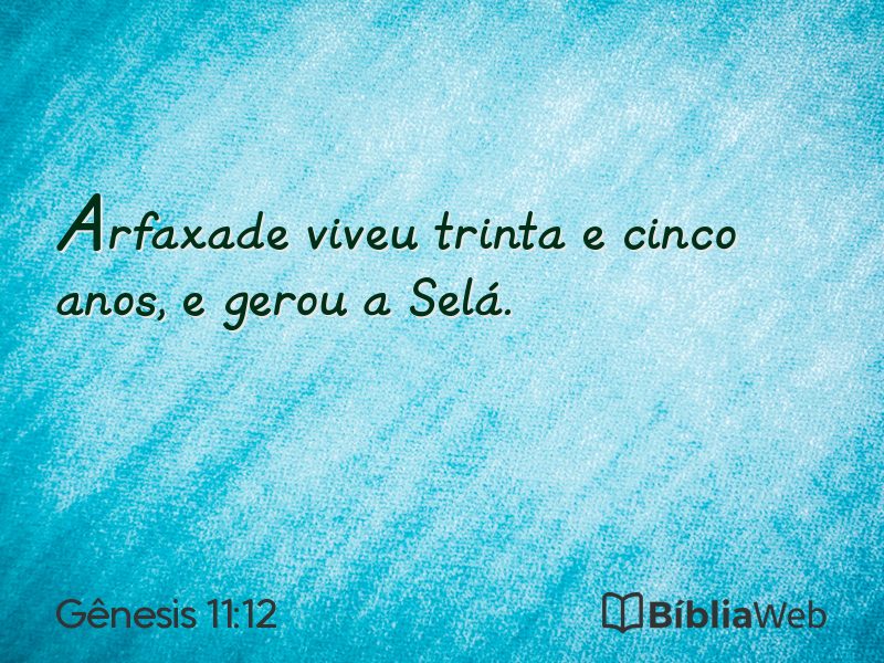 Gênesis 11:12 em imagem para compartilhar
