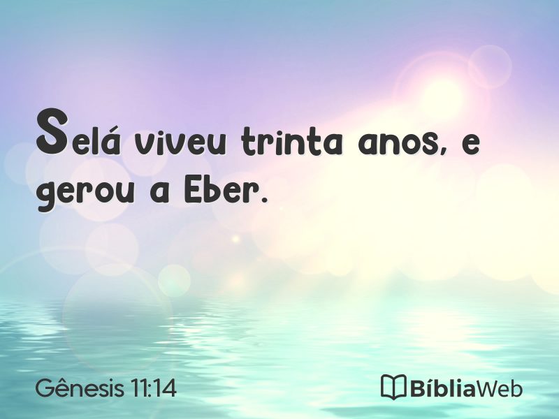 Gênesis 11:14 em imagem para compartilhar