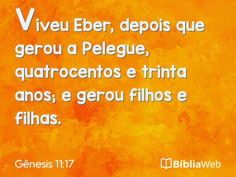 Gênesis 11:17 em imagem para compartilhar