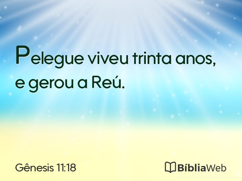 Gênesis 11:18 em imagem para compartilhar