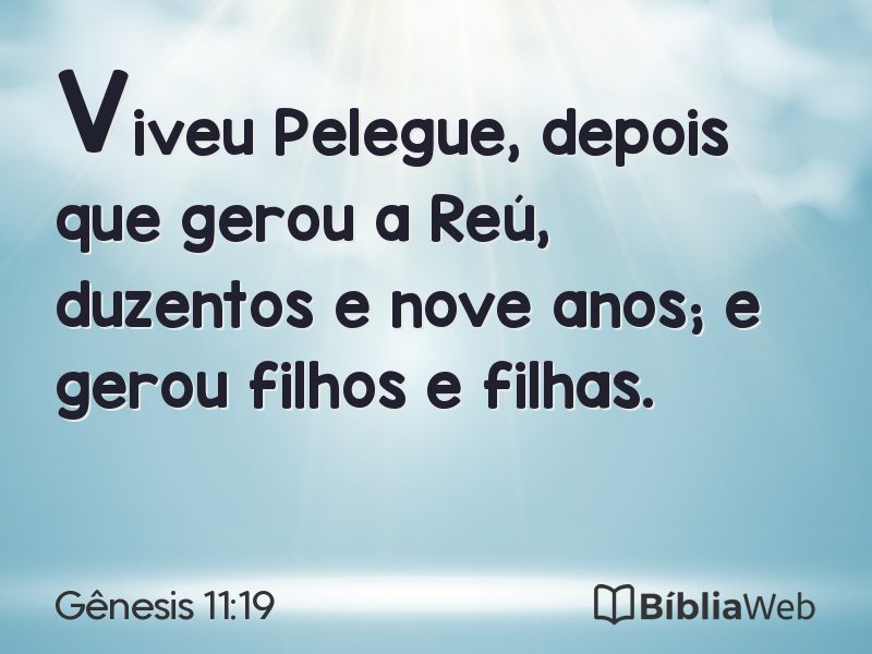 Gênesis 11:19 em imagem para compartilhar