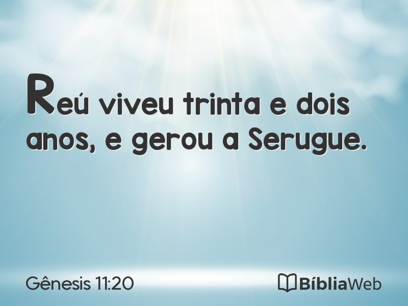 Gênesis 11:20 em imagem para compartilhar