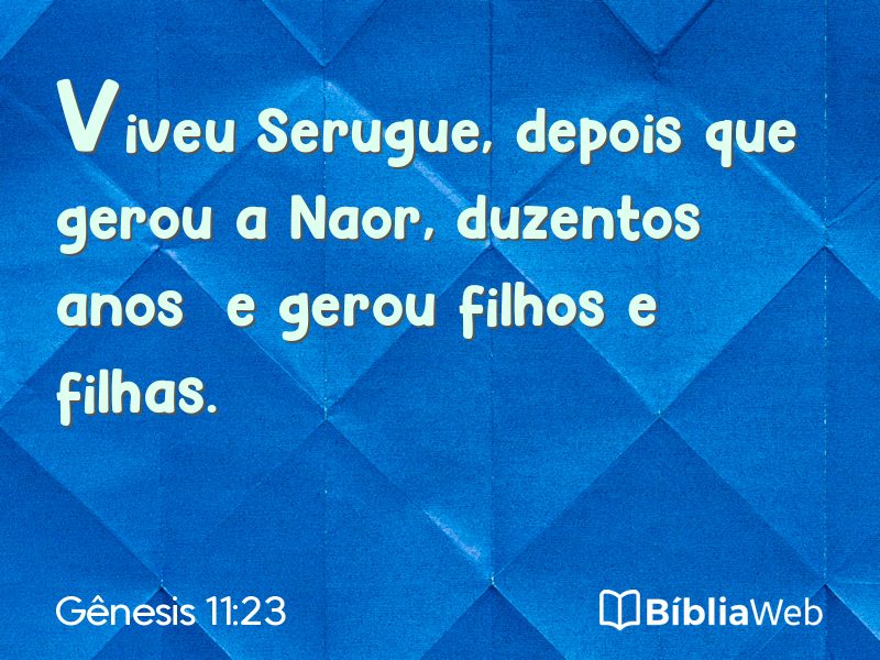 Gênesis 11:23 em imagem para compartilhar