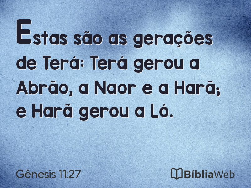 Gênesis 11:27 em imagem para compartilhar