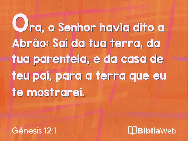 Gênesis 12:1 em imagem para compartilhar
