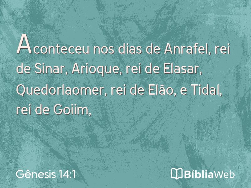 Gênesis 14:1 em imagem para compartilhar
