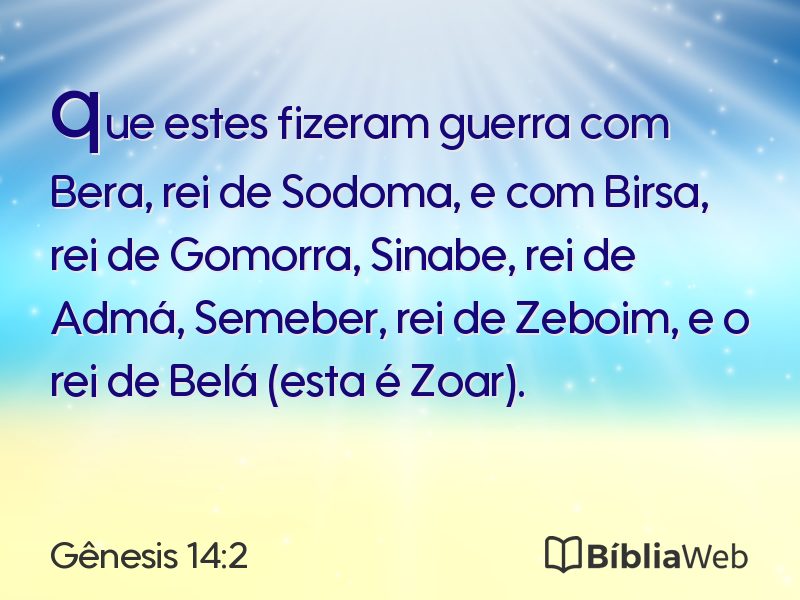 Gênesis 14:2 em imagem para compartilhar