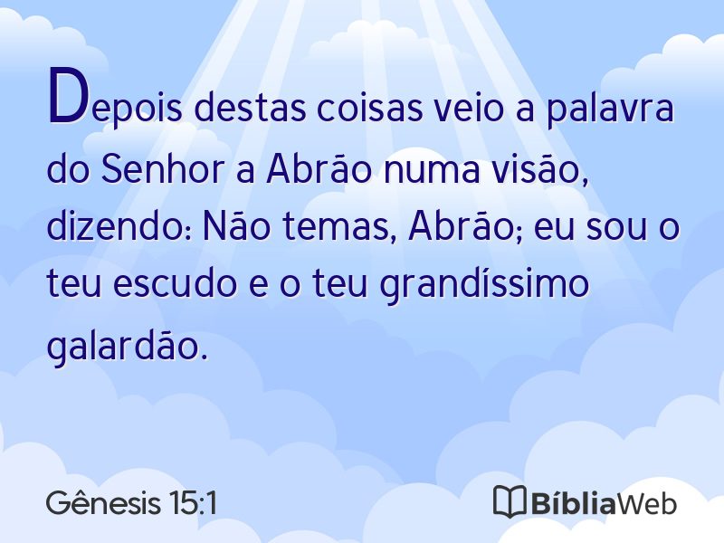 Gênesis 15:1 em imagem para compartilhar