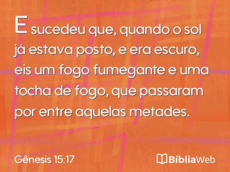 Gênesis 15:17 em imagem para compartilhar