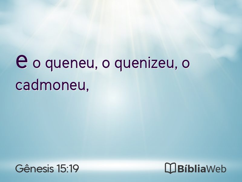 Gênesis 15:19 em imagem para compartilhar