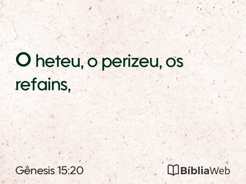 Gênesis 15:20 em imagem para compartilhar