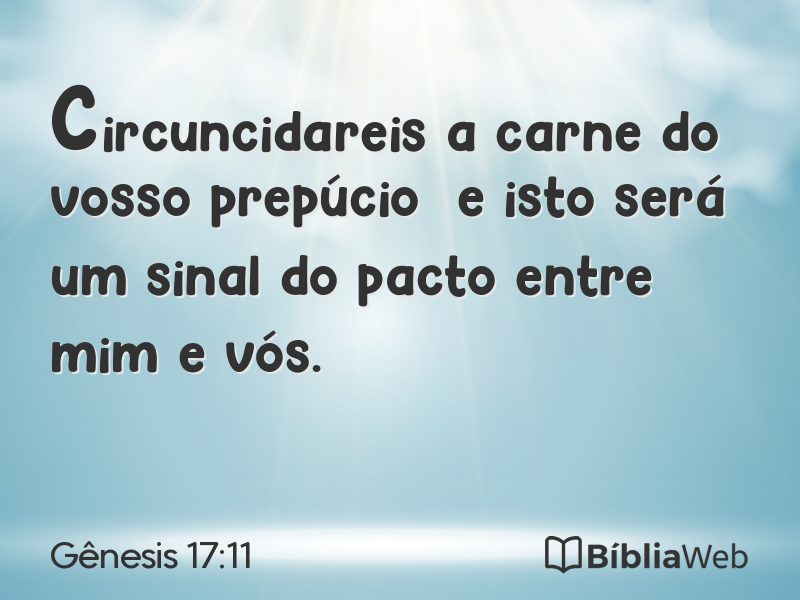 Gênesis 17:11 em imagem para compartilhar