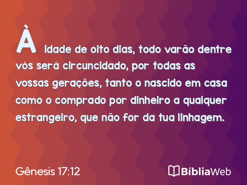 Gênesis 17:12 em imagem para compartilhar