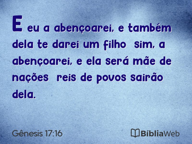 Gênesis 17:16 em imagem para compartilhar