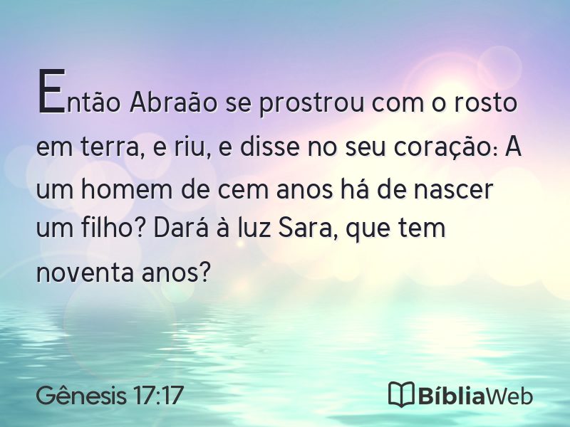 Gênesis 17:17 em imagem para compartilhar