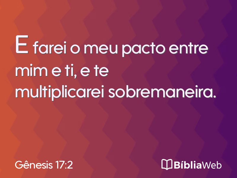 Gênesis 17:2 em imagem para compartilhar