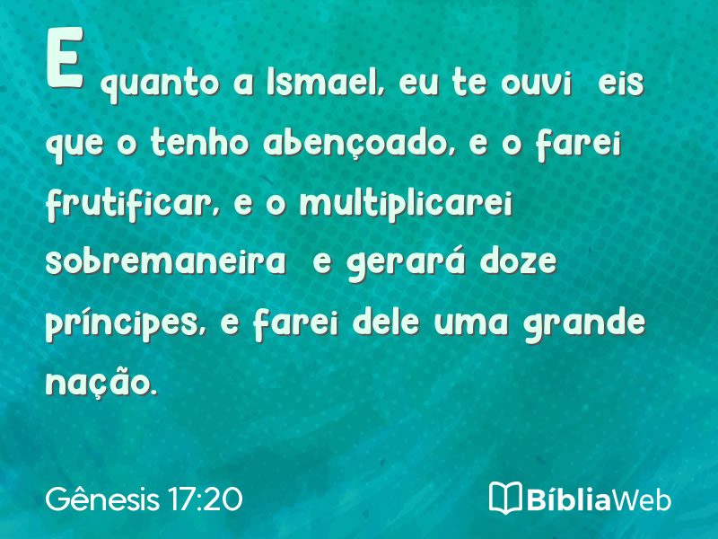 Gênesis 17:20 em imagem para compartilhar