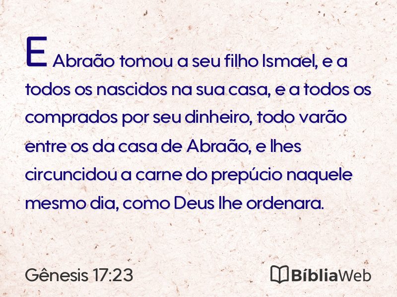 Gênesis 17:23 em imagem para compartilhar