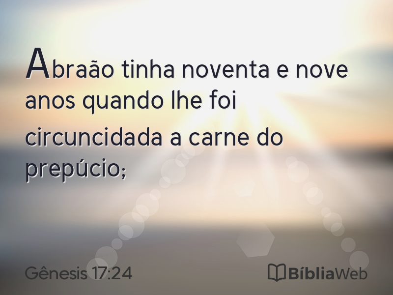 Gênesis 17:24 em imagem para compartilhar