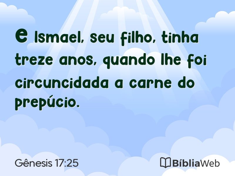 Gênesis 17:25 em imagem para compartilhar