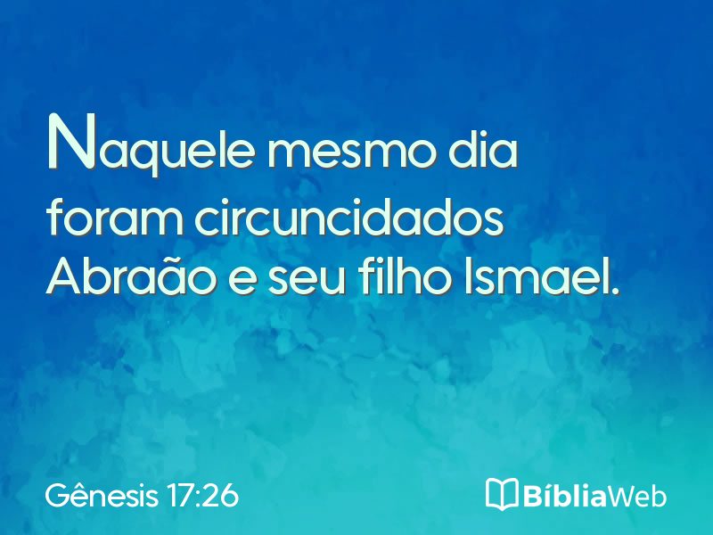 Gênesis 17:26 em imagem para compartilhar