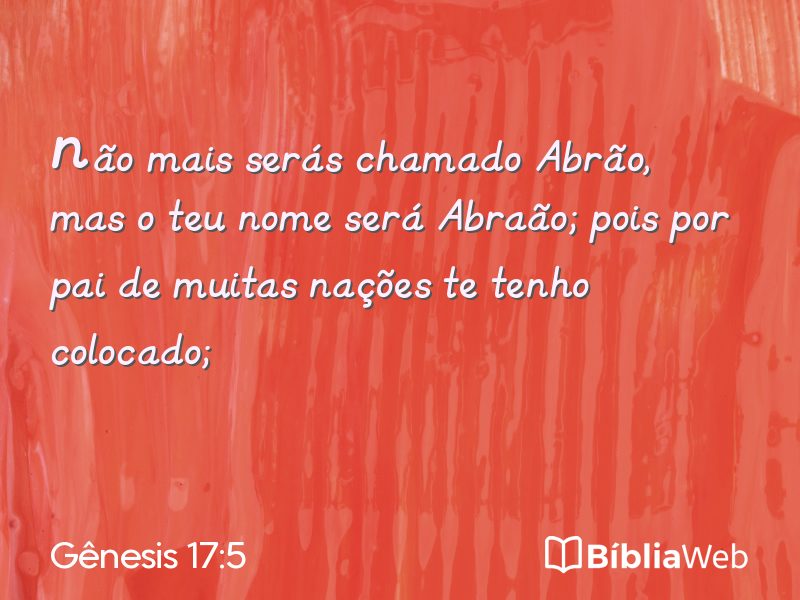 Gênesis 17:5 em imagem para compartilhar