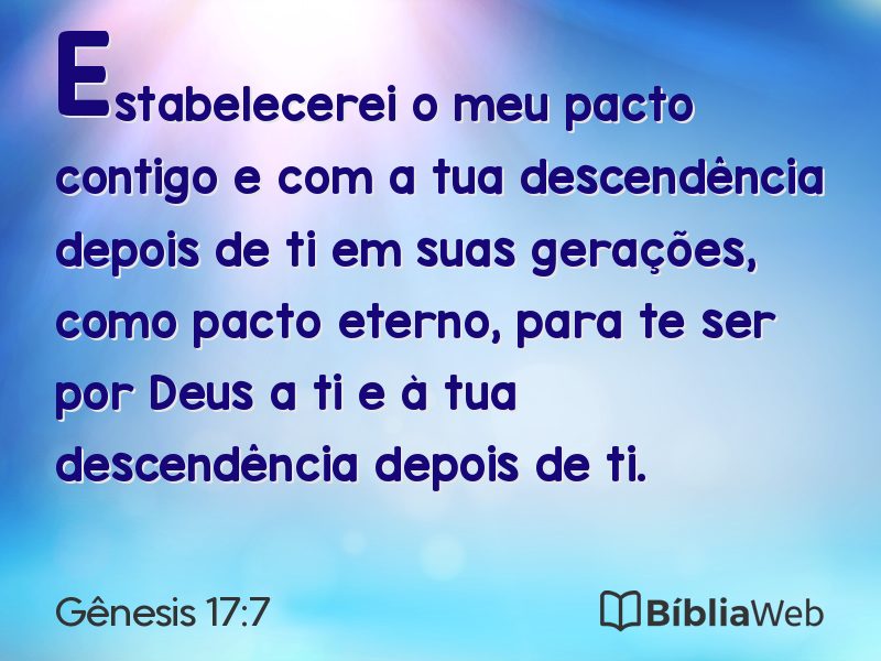 Gênesis 17:7 em imagem para compartilhar