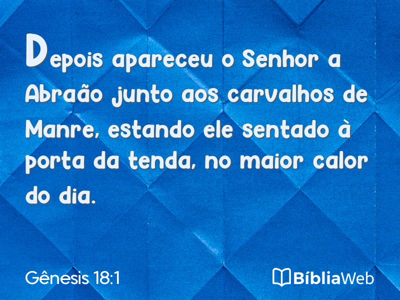 Gênesis 18:1 em imagem para compartilhar