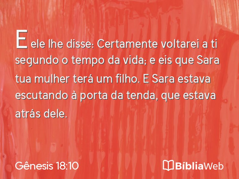 Gênesis 18:10 em imagem para compartilhar