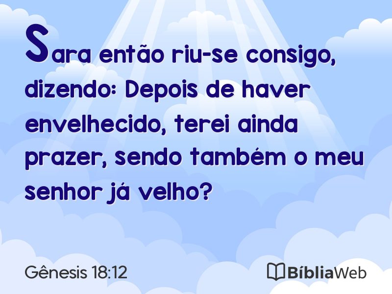 Gênesis 18:12 em imagem para compartilhar